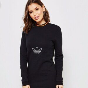 ❤️RARE ADIDAS ORIGINALS Gorgeous Long Dress Trefoil RITA ORA Firebird NWT US L